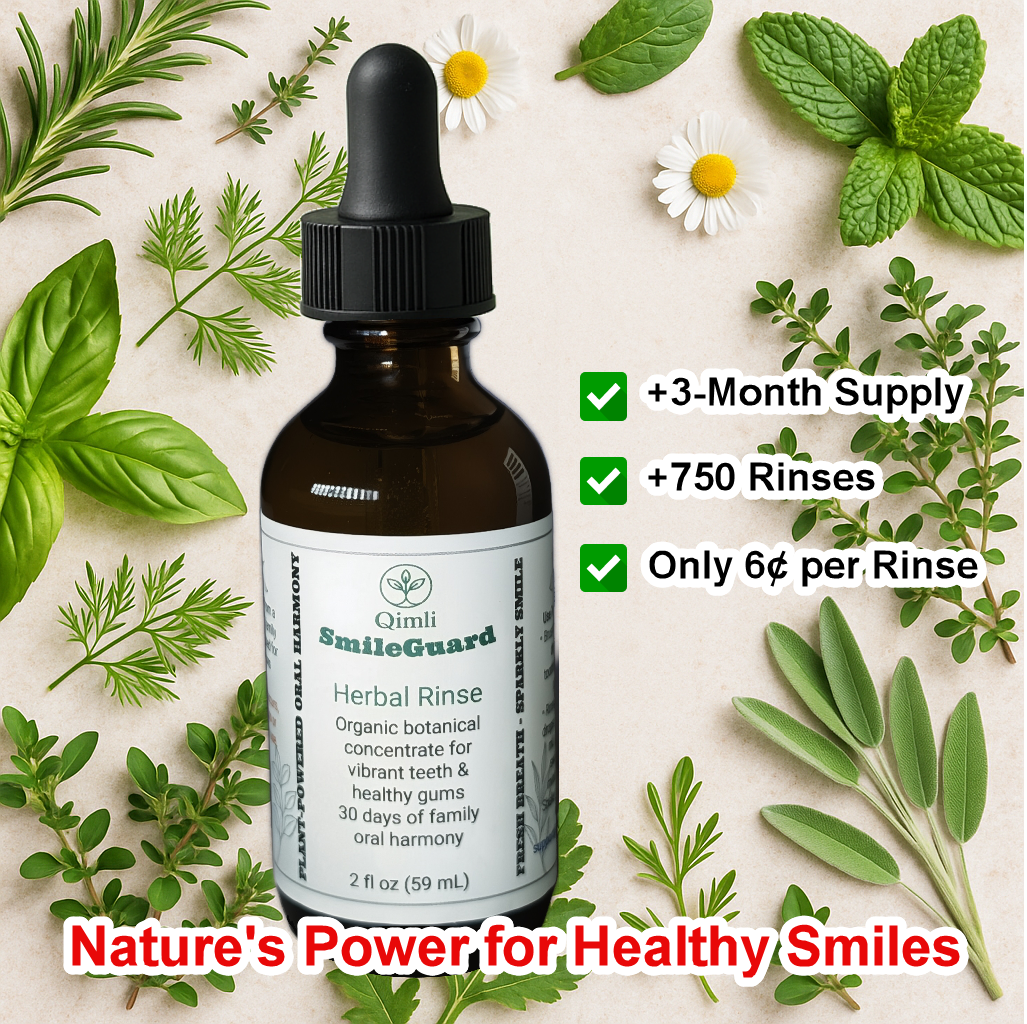 SmileGuard Herbal Rinse Concentrate - 2 oz | Qimli Life Naturals