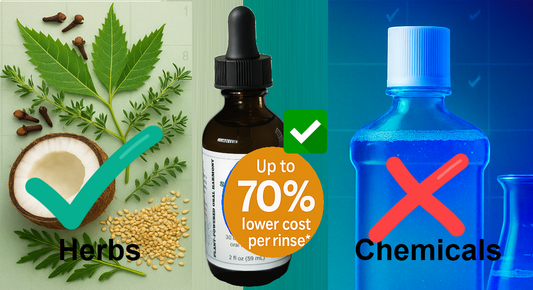 SmileGuard vs. “Chemical” Mouthwash: Why Nature (and Your Wallet) Wins