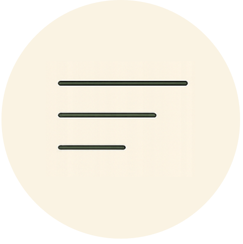 Round beige object with black lines on a white background suggesting minimalism