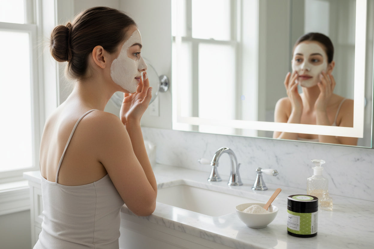 Oily Skin Face Mask (Dry form) Qimli™ ClarityGuard