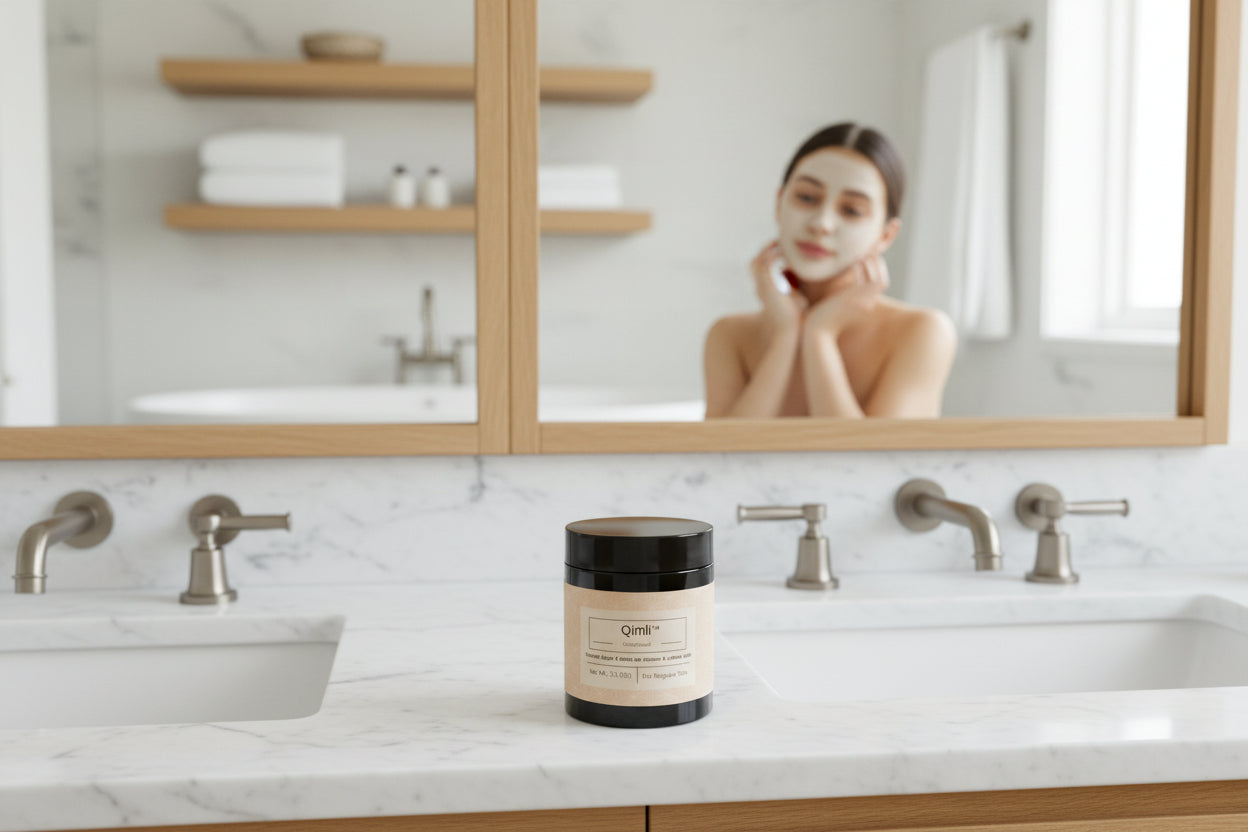 Regular Skin Face Mask  (Dry form) Qimli™ ClarityGuard