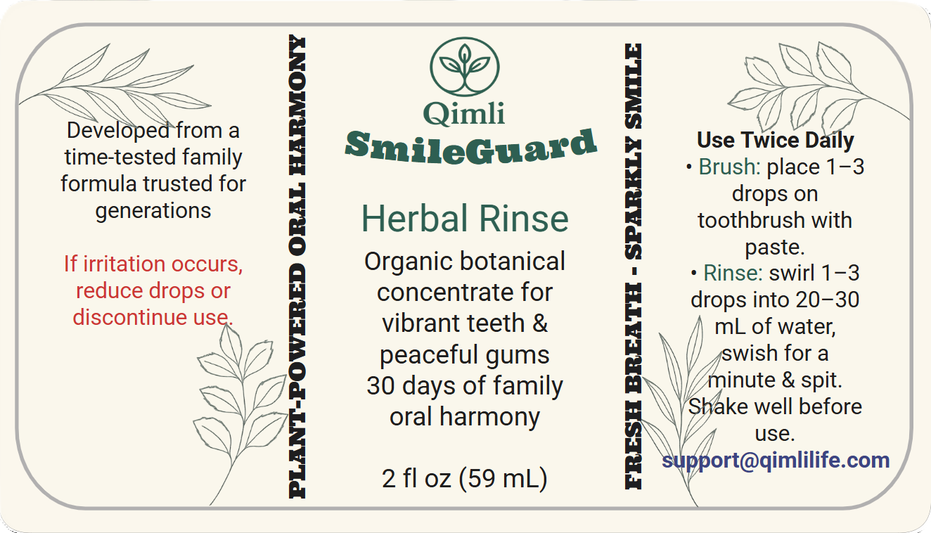 SmileGuard Herbal Rinse Concentrate - 2 oz | Qimli Life Naturals