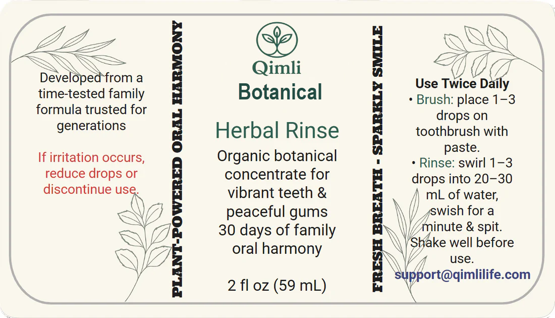 Herbal Mouth Rinse Concentrate Qimli™ Botanical